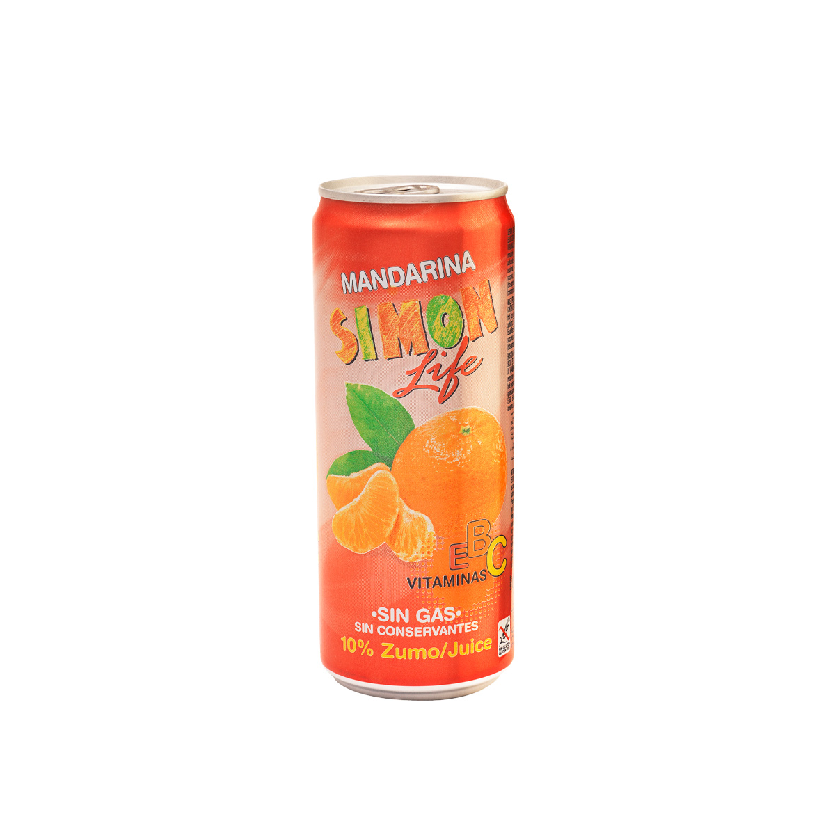 Simón Life Mandarina Lata 330ml Cj*12 CjxPlt*210