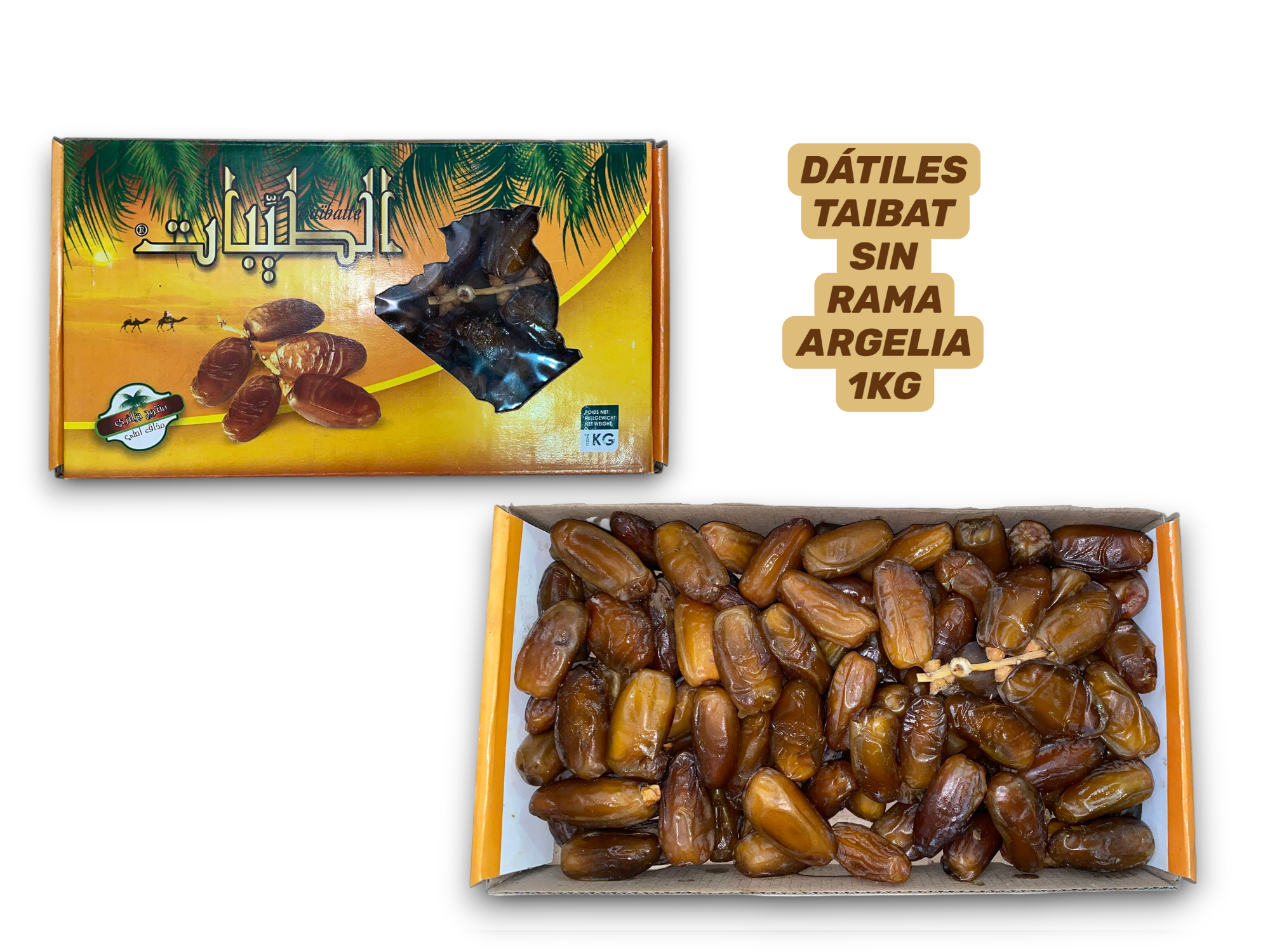 Dátiles Taibatte Sin Rama Argelia 1kg