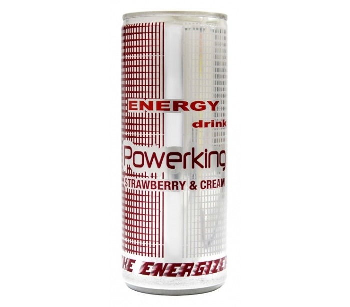 Bebida Energética Power King Strawberry Cream 250ml Cj*24uds