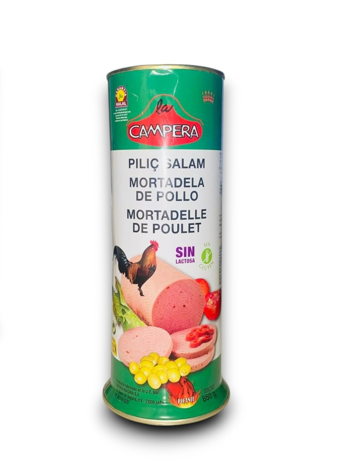 Mortadela Campera Pollo 850gr Cj*12