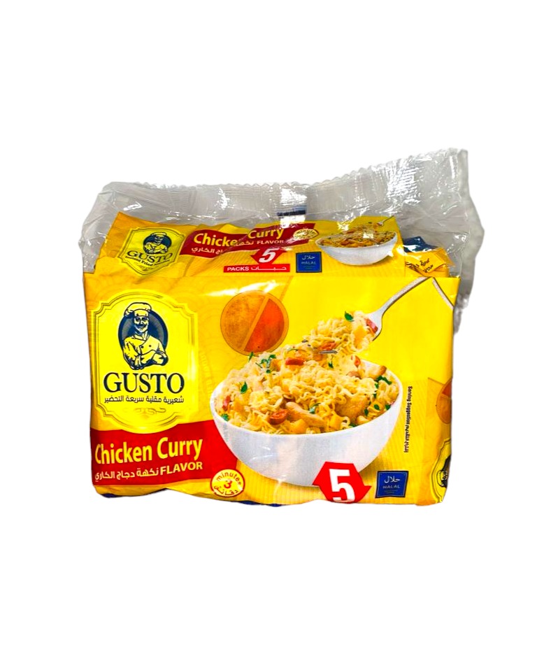 Fideos Instantáneos GUSTO Sabor A Curry 