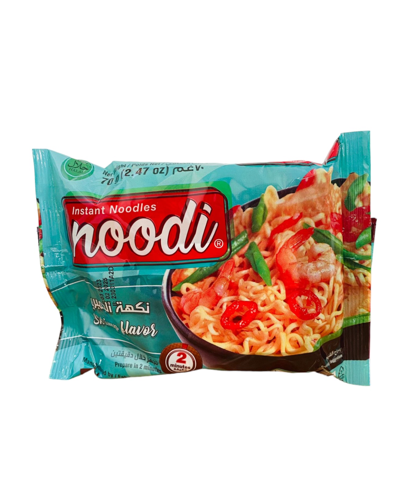 Fideos Instantáneos noodi Sabor A Gambas 