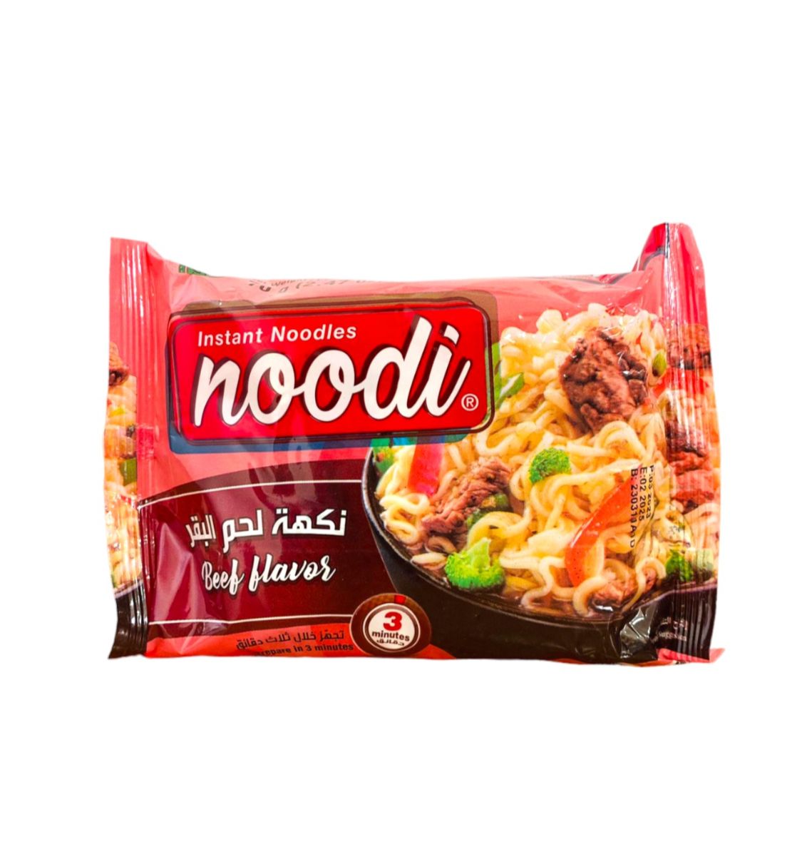 Fideos Instantáneos noodi Sabor A Ternera