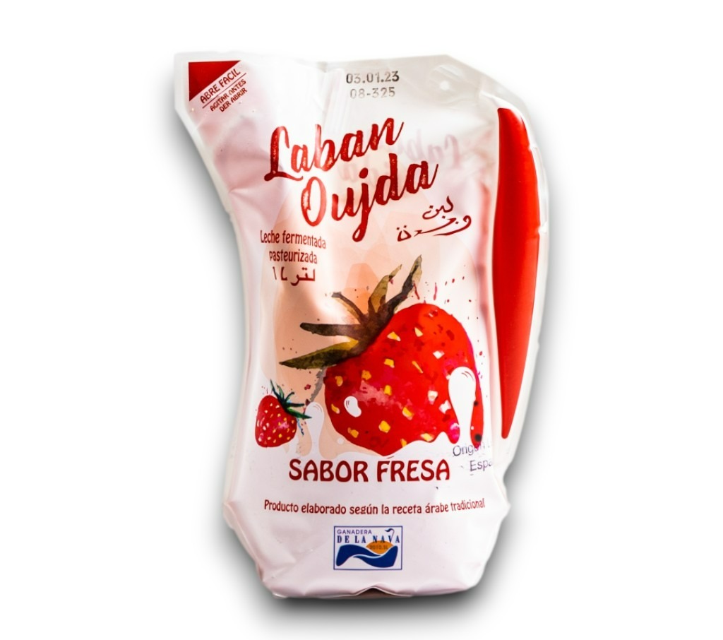 Laban Leche Fermentada Sabor A Fresa Oujda 