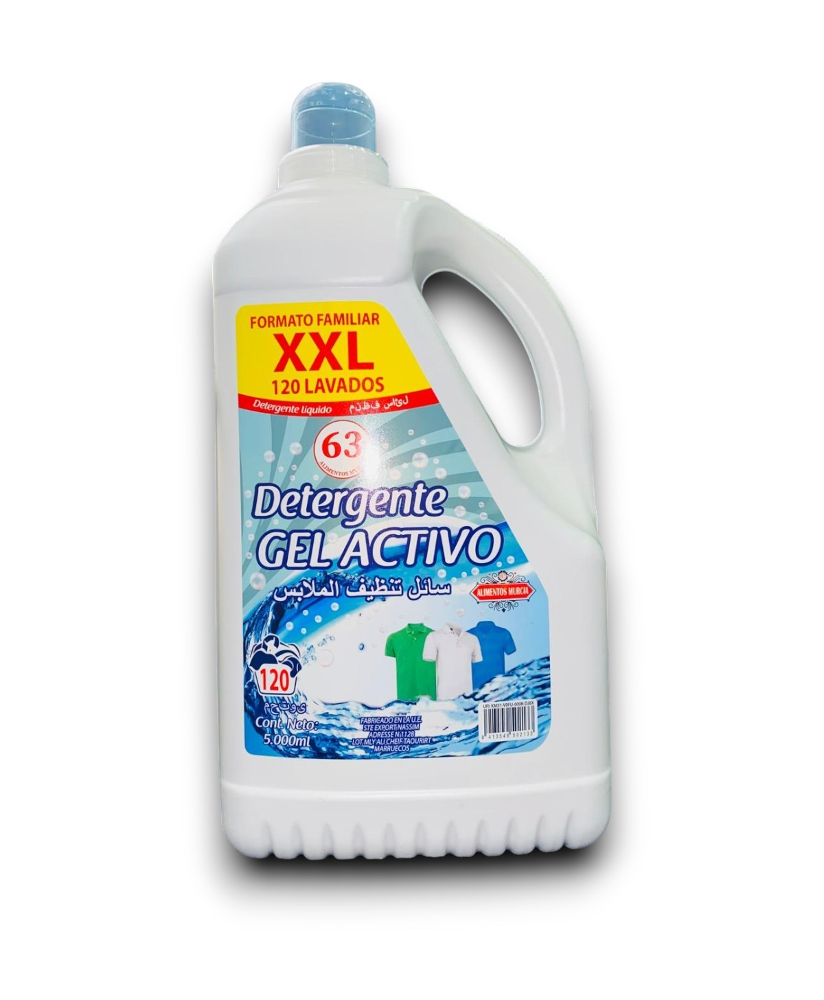 Detergente Líquido XXL Gel Activo 5L