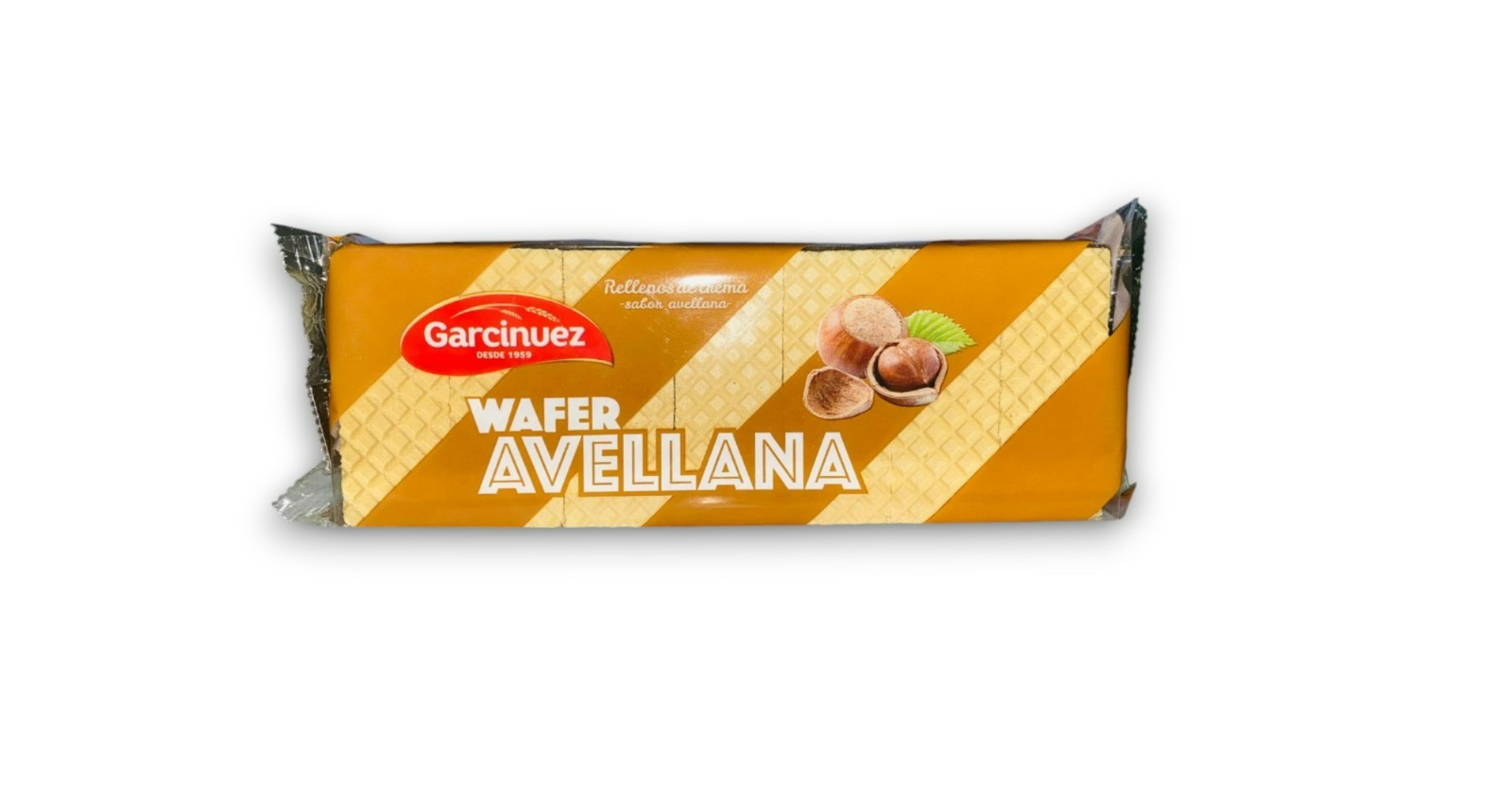 Galletas Garcinuez Wafer Avellana 200gr Cj*18uds