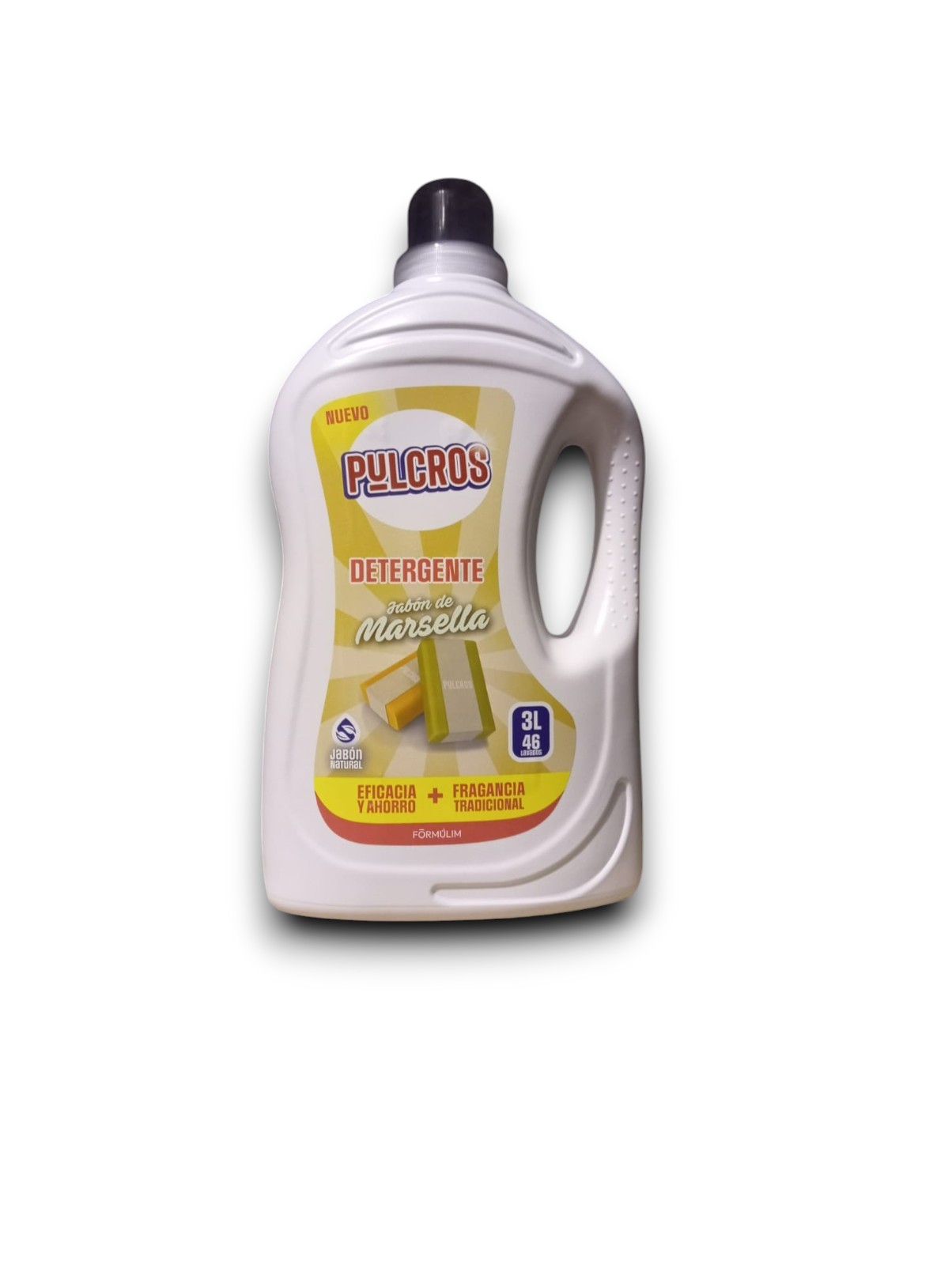 Detergente Líquido Marsella PULCROS 3L Cj*6uds