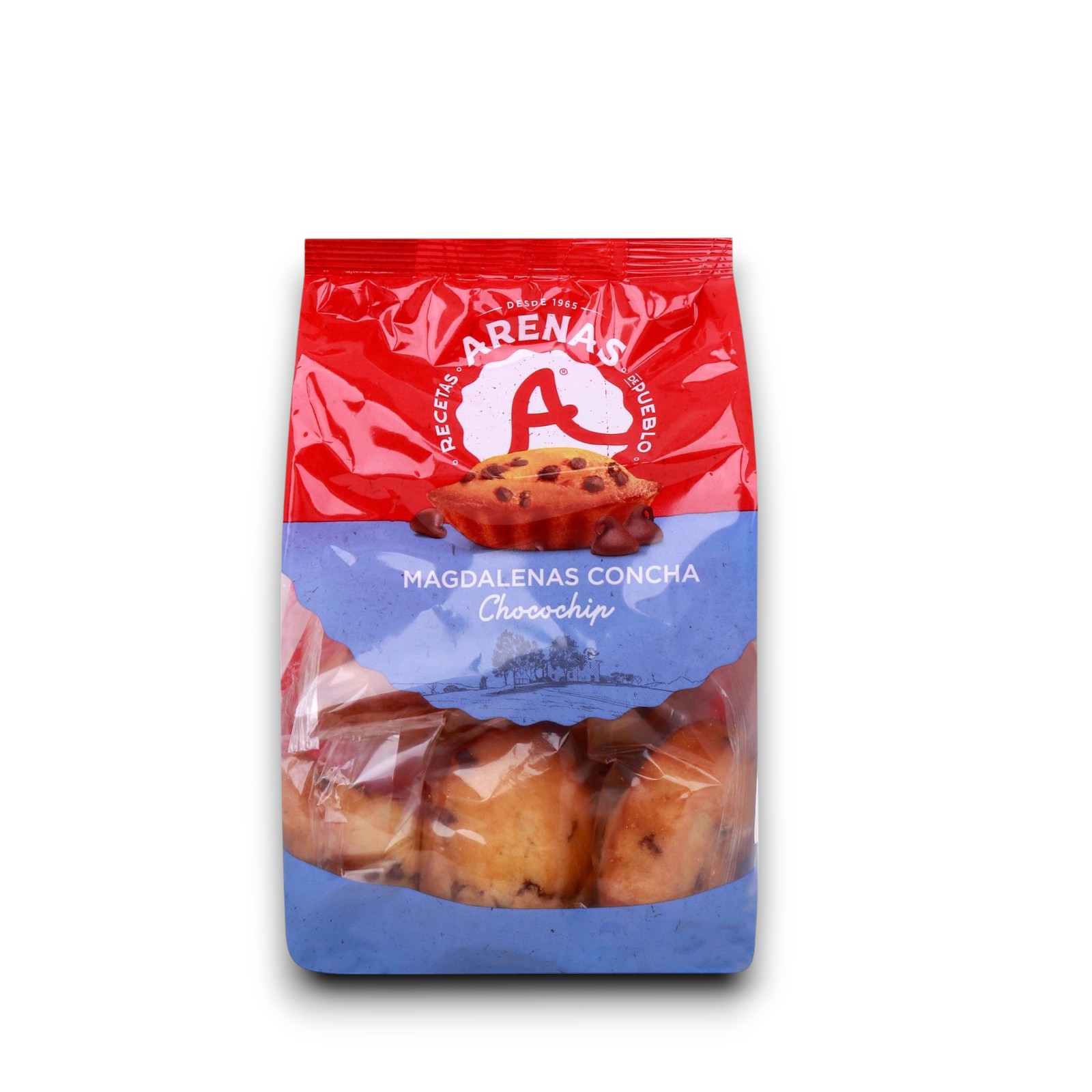 Magdalenas Concha Choco Chips Arenas 165gr Cj*14