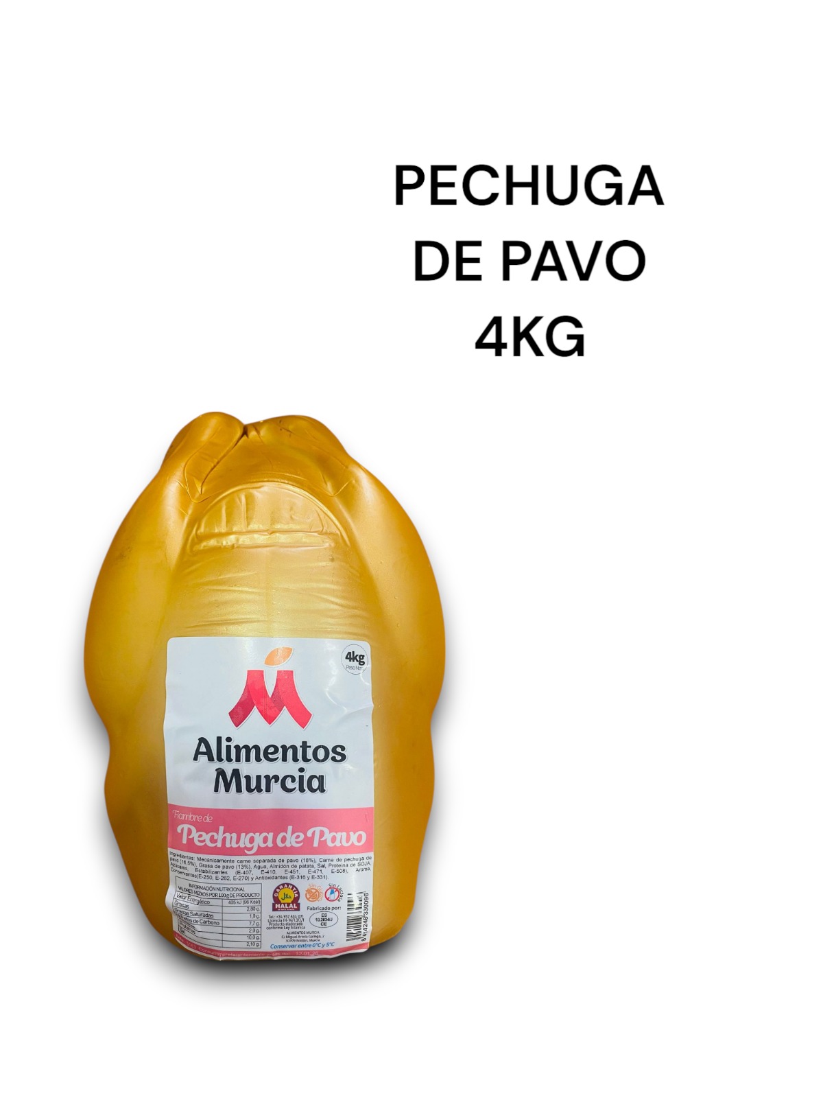 Fiambre Pechuga De Pavo 4kg Cj*1uds