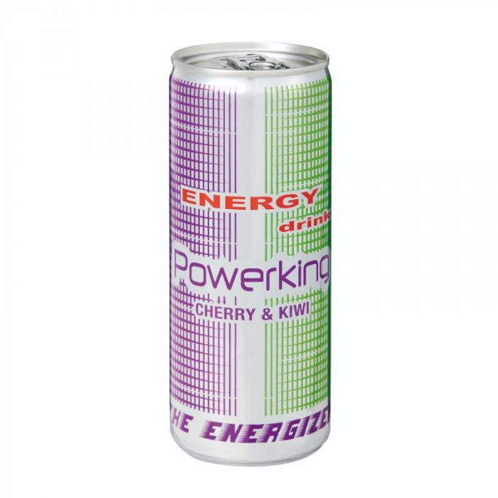 Bebida Energética Power King Cherry Y Kiwi 250ml Cj*24uds
