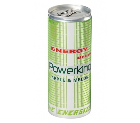 Bebida Energética Power King Manzana-Melón (Verde) 250ml Cj*24uds