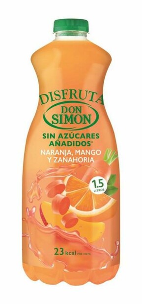 Disfruta Don Simón Naranja, Mango y Zanahorias 1.5L Cj*6uds
