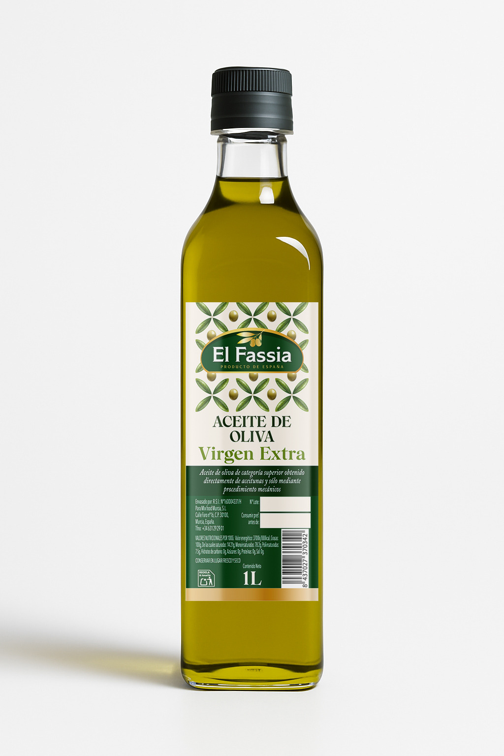 Aceite De Oliva El Fassia 1L Cj*15uds CjxPlt*48