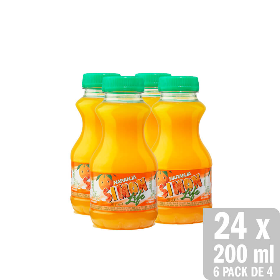 Simon Life Naranja 200ml Pack*4